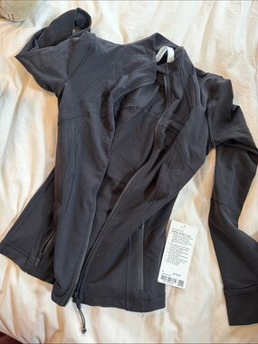 lululemon athletica Black Zip-Up Bomber Jacket